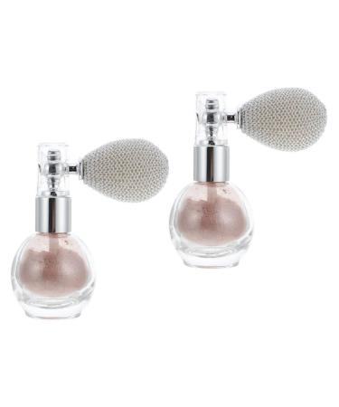 Balacoo 4 Pcs Spray Glitter Hair Powder Spray Makeup Powder Sprayer Spraying Supply Glass Spray Bottle Hair Body Powder Decor Female Highlighters Hair Powder Decor Tool Shine Plastic