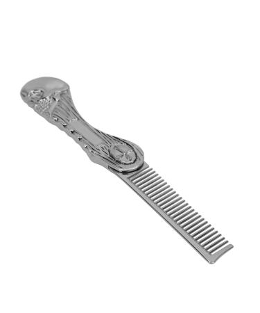 Buy Foldable Zinc Alloy Hair Comb - Anti-Static Portable & Multifunctional for Hair & Beard (Silver) - International Shipping Available - Buy Online on GoSupps.com