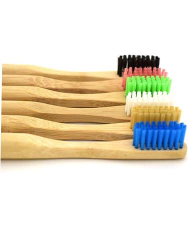 FRCOLOR 8 Pcs Bamboo Toothbrush Set - Soft Bristle Eco-Friendly Toothbrushes for Adults & Women - Buy Online on GoSupps.com