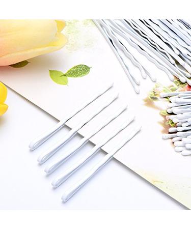100 White Bobby Pins 2.2 Inch Hair Clips for Women Girls with Storage Box - Wedding Hair Accessories for All Hair Types - Buy Online on GoSupps.com