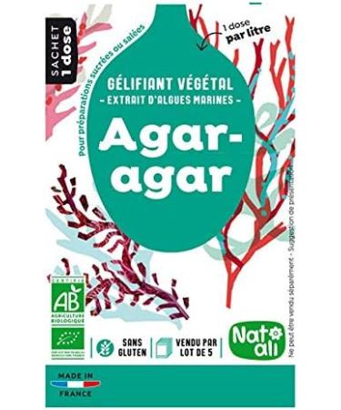 Natali - Organic Agar-Agar - 5 Sachets of 4G - Unit - Buy Online on GoSupps.com