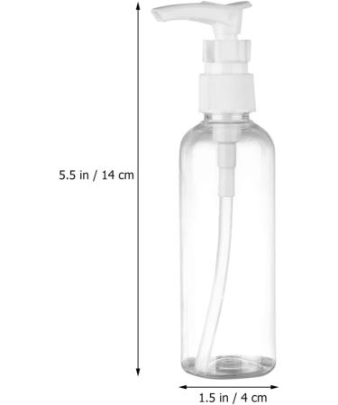 Lurrose 4-Piece Travel Bottles Set | Refillable 100ml Pump Dispenser Shampoo Donor | Ideal for Travel & Business Trips - Black & White - Buy Online on GoSupps.com