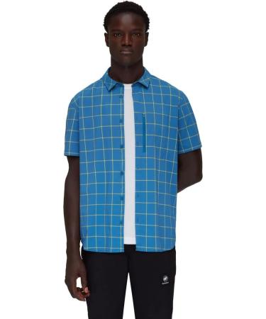 Mammut Men's Mountain Shirt S Deep Ice/Highlime - Premium Outdoor Performance | International Shipping Available - Buy Online on GoSupps.com