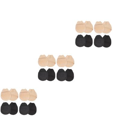 FRCOLOR 12 Pairs Forefoot Socks Semi-Seamless Socks High Heel Shoes for Women Dance Socks Forefoot Socks for Women Sweat-Absorbing Forefoot Padding Invisible Half Socks