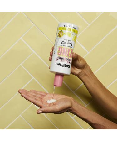 Soap & Glory The Real Zing Body Wash - Radiance Boosting & Hydrating Citrus Cleanser with AHAs (500ml) - Enhance Your Glow - Buy Online on GoSupps.com