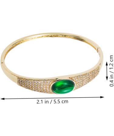 Shop CLISPEED Micro Paved Cubic Zirconia Bracelet Watch Straps - Real Gold Plated Copper & Agate for Women | International Shipping Available - Buy Online on GoSupps.com