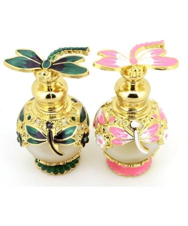 DFJOENVLDKHFE Perfume Bottle Empty Frosted Glass Essential Oil Bottle Refillable Empty Jewelry Decoration Crystal Bottle (Color : Green bottle) - Buy Online on GoSupps.com