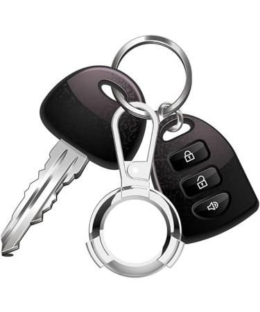 Metal Car Key Holder Case with Bright Silver Lanyard Keychain - Anti-Loss & Scratch Resistant - Buy Online on GoSupps.com