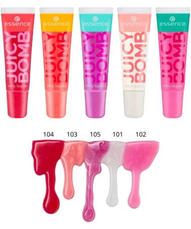 Essence Lip Gloss Juicy Bomb Shiny Lipgloss - Set of 5 - Buy Online on GoSupps.com
