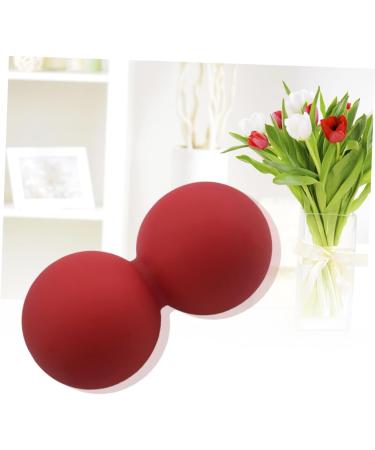 Beavorty Peanut Massage Balls Perfect for Plantar Fasciitis & Full Body Relief | Muscle Roller Foot Massage | Red Yoga Ball for Fitness - Buy Online on GoSupps.com