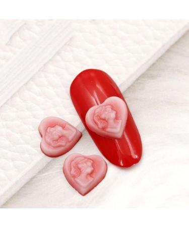 Resin DIY Sweater Heart Handmade Making Nail Art Nail Decorations Jewelry Accessories Manicure Accessory(Love dark pink) dark pinkLove - Buy Online on GoSupps.com