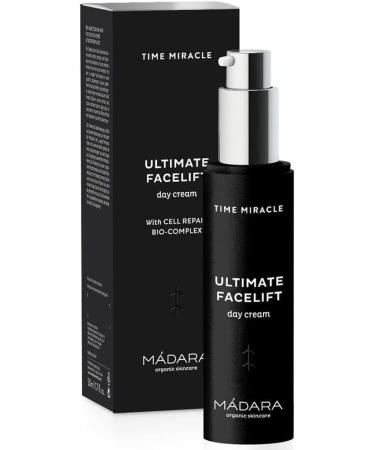 M DARA Organic Skincare | Time Miracle Ultimate Facelift Day Cream - 50ml With Hyaluronic Acid and Cellular Bio-Complex Anti-ageing formula Lightweight texture Instant lifting effect Vegan Black - Buy Online on GoSupps.com