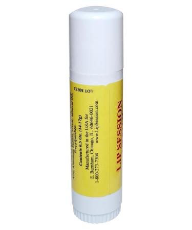 Lip Session Lip Balm Big Sticks Assorted Flavors Vanilla (Original) Strawberry & Banana - 3 Pack - 0.5 Oz. Each - With Vitamin E & Cocoa Butter - Moisturizes & Soothes Dry Cracked or Chapped Lips - Buy Online on GoSupps.com