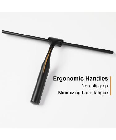 Quntis 10-Inch Shower Squeegee for Glass Doors - Non-Slip Handle, Replacement Blade, and Hook - Ideal for Bathroom, Mirror, and Car Cleaning - Buy Online on GoSupps.com
