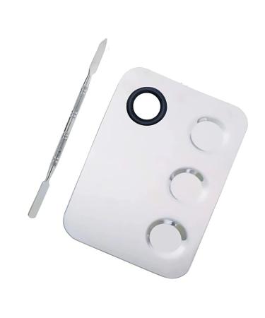 Premium Stainless Steel Nail Art Palette - Makeup Color Mixing Tool for Professionals | International Shipping Available - Buy Online on GoSupps.com