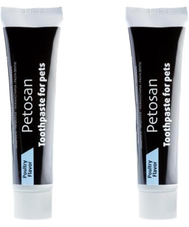 Petosan 2X Toothpaste for Cats - 2X 70g Poultry Flavour Toothpaste for Cat Dental Care - Buy Online on GoSupps.com