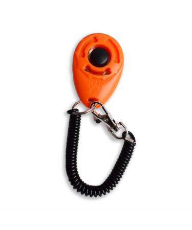 Monkimau Clicker Dog Cat - Training for dogs and cats dog training (orange)