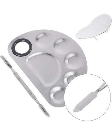 POPETPOP White Cotton Gloves & Color Mixing Tray Set - Nail Art Makeup Palette & Peg Board Display Stand for Perfect Manicure - Buy Online on GoSupps.com