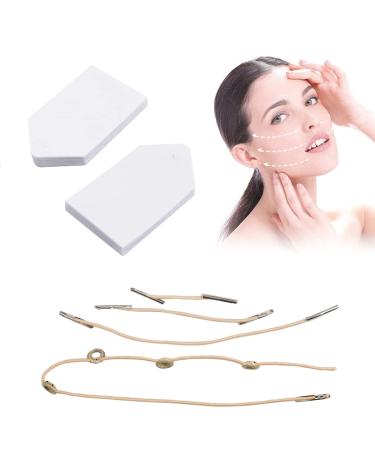 40 Piece Instant Invisible Face Sticker Refill Tapes Neck and Eye Lift Band V-Form Facelifting Gleb tape Invisible thin facial stickers make-up facelifting tools for face.(B)
