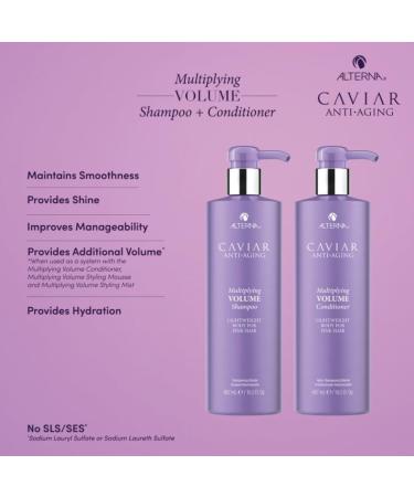 Alterna Caviar Anti-Aging Shampoo & Conditioner 16.5 oz - Volume & Thickness for Fine Hair - Sulfate Free International Shipping - Buy Online on GoSupps.com