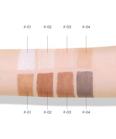 Ysyqkn Highlighters Stick Double-Head Makeup Concealer Contouring Set Highlighters Sticks White+ Light coffee - Buy Online on GoSupps.com