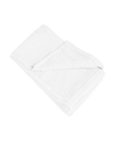 12pcs Fingertip Hand Towels  Affordable 100% Cotton Washcloths (11x18) (White  Hemmed) White HEMMED