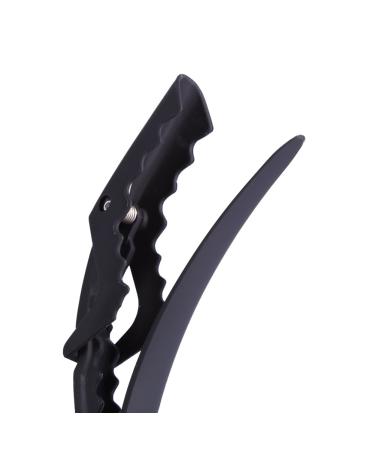 12 Piece Black Alligator Hair Clips - Salon Neckline Clips for Strong Hair & Hairdresser Styling - Buy Online on GoSupps.com