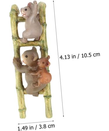 Yardwe Mini Resin Animal Pots - Climbing Koala Flowerpot Ornaments for Home Decor - International Shipping Available - Buy Online on GoSupps.com