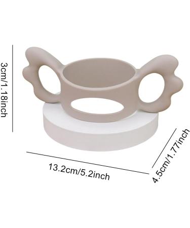 Yunsa Baby Silicone Bottle Handles - Easy Grip Wide Neck Infant & Toddler Universal Holder - Sweet Wings Shape for Small Hands - Buy Online on GoSupps.com