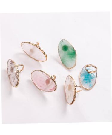 Nail Mixing Palette Nail Art Finger Ring Palette Polish Holder Color Mixing Plates Manicure Tools White Brushes - Buy Online on GoSupps.com