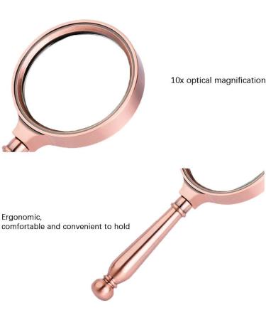 Magnifying Glass Handheld Magnifying Glass to Read Elderly Children 80Mm Retro-Style Magnifying Glass to Enlarge 10 Times Reading Advanced Low-Vision Books to Check Crafts to Send High-End Gift Boxe - Buy Online on GoSupps.com