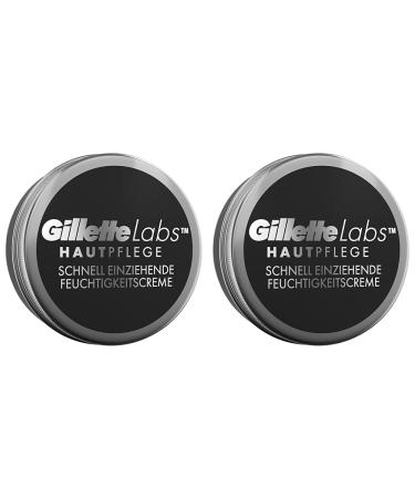 Gillette labs beard and facial care moisturizer (100 ml) moisture & calming with niacinamide (vitamin B3) + seatang gift for men (pack with 2) 100 ml (2 pack)