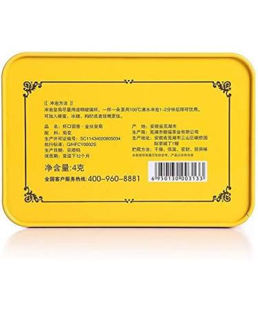 Golden silk chrysanthemum 4g Huangshan Chrysanthemum Herbal tea One flower One cup Chrysanthemum Tea 4g  - Buy Online on GoSupps.com