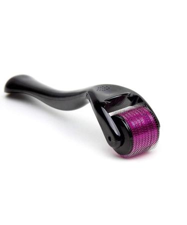Derma Roller 0.5mm Professional Microneedling Roller 540 Pins Titanium Real Individual Microneedles Dermaroller Facial Beauty Tool Hair Beard Black-0.5mm