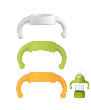 Baby Bottle Handles Bottle Handle Holder Baby Bottle Handles Silicone Wide Neck Baby Bottle Handles Soft Baby Silicone Bottle Handles for Gripping Small Babies Suitable for Most Baby Bottles