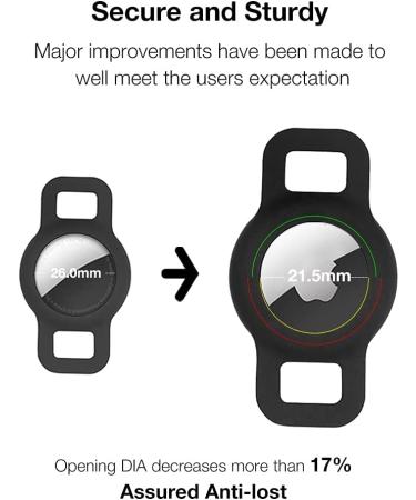 WHALEZON Airtag Cat/Dog Collar Holder - Anti-Lost Pet Tracker Case - Mint Green/Pink - Compatible with Apple Air Tag - Fits Puppy Collars 3/8 and 5/8 - Buy Online on GoSupps.com