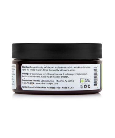 Organic Hemp Seed Sugar Scrub - Absinthe Mist | Face & Body Exfoliator | Hydrating & Purifying | 8 oz - Shop Internationally - Buy Online on GoSupps.com