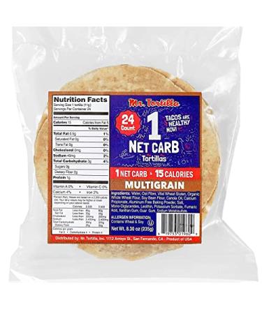 Mr. Tortilla 1 Net Carb Tortillas  Keto Vegan Kosher  Multigrain (24 Tortillas) - Buy Online on GoSupps.com