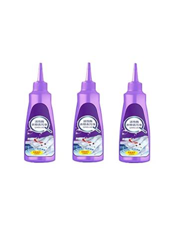 Active Enzyme Clothing Stain Remover Active Enzyme Laundry Stain Remover Garment Stubborn Stain Cleaner (3PCS Purple)