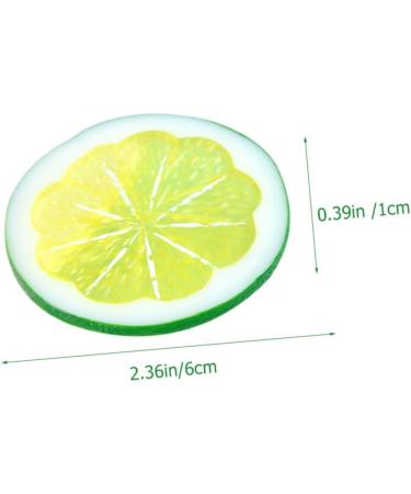 Alipis 6pcs Artificial Lime Simulation Fruits Simulated Fruit Model Faux Lemon Slices Lemon Slices for Soap Lifelike Lemon Props Lemon Slices Artificial Ornament Filling Orange Slices Pvc - Buy Online on GoSupps.com