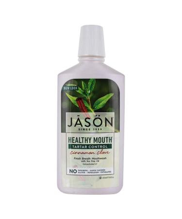 Jason Healthy Mouth Tartar Control Mouthwash  Cinnamon Clove  16 Oz