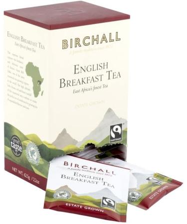 Birchall Tea - English Breakfast Tea - 6 Boxes Of 25 Enveloped Plant-Based Tea Bags - Bold and Bracing English Breakfast Tea Bags - Robust Flavorful And Perfectly Balanced to Start Your Day - Buy Online on GoSupps.com