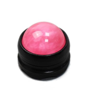 Phcomrich Manual Massage roller Ball - massage device and therapy tool for sore muscles shoulders arms neck back feet body deep fabric stiffness joint pain stress relief (pink)