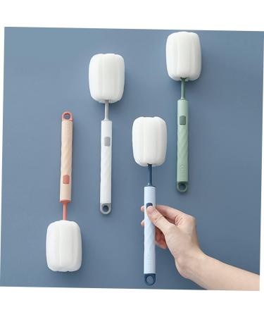Solustre 4-Piece Sponge Cup Brush Set | Flexible Bottle Cleaning Brushes for Glassware Baby Pots & Milk Cups - Long Handle PP Cleaning Tools - Buy Online on GoSupps.com