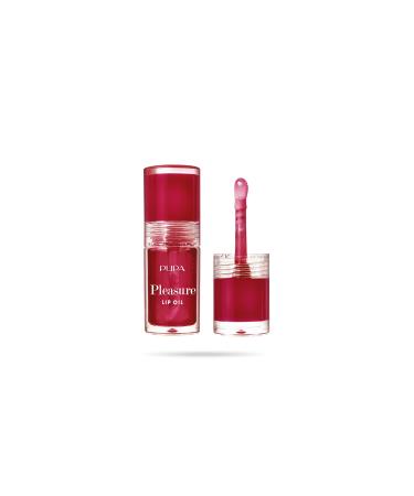MICYS COMPANY SPA Pupa Gloss Pleasure Lip Oil lip elixir extra caring glossy finish with 3D effect available in 4 color variants and treatment 004 Juicy Cherry Cherscharoma