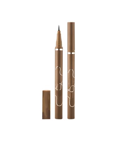 Generisch Fine waterproof precise liquid black eyeliner pencil for women 1 ml. Clean brush compatible with the Power Den function (Black One Size)