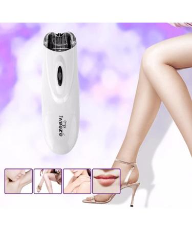 Qiningxia Electric Facial Hair Epilator Tweezers - Easy, No Pain Hair Trimming - White & Black - Medium - Buy Online on GoSupps.com