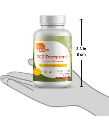 Zahler B12 Energizer: 5000 MCG Methylcobalamin Cherry Lozenges - Kosher Certified Energy Supplement - Buy Online on GoSupps.com