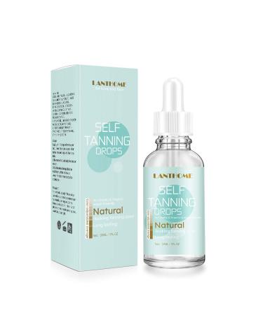 Self -tanning lotion self -tanned drops hooded oil for solarium face and body browning drops with gradual browning effect can be combined with your daily skin care (30ml)