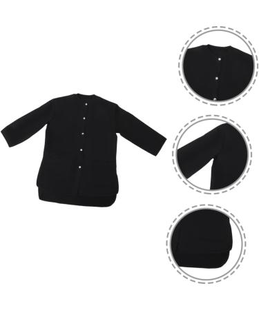 VINTORKY Beauty and Hairdressing Work Clothes Barber Smocks Hair Cutting Coat Haircut Cape Fiber Black - Buy Online on GoSupps.com
